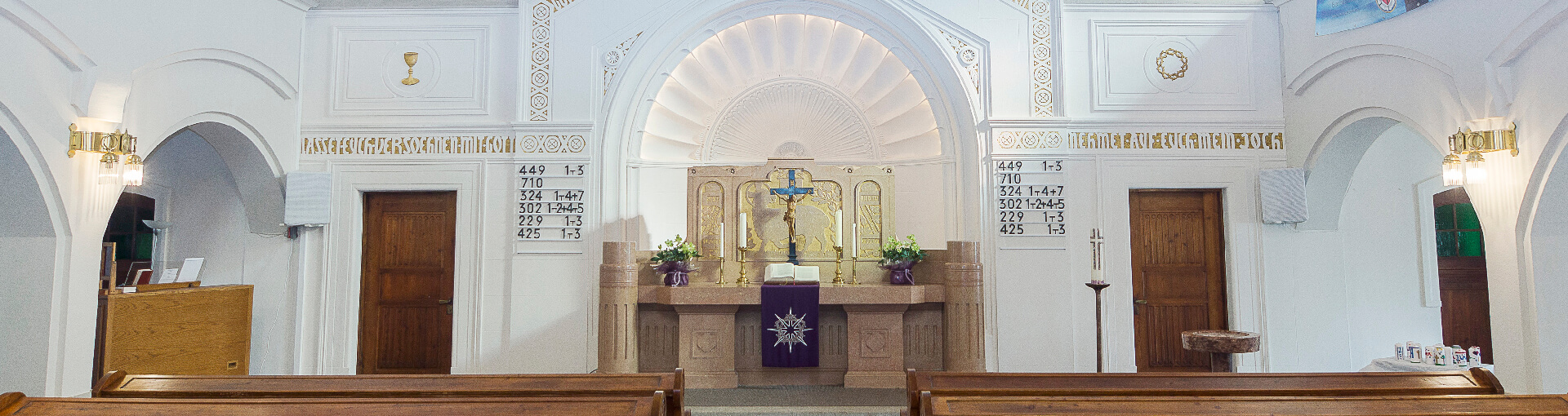 Altar in der Evangelischen Kirche Leoben
